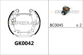 BREMSI GK0042 - KIT PREM. GANASCE - FAST SHOES KIT