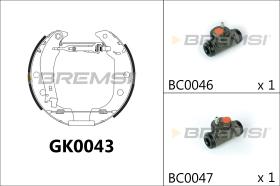 BREMSI GK0043 - KIT PREM. GANASCE - FAST SHOES KIT