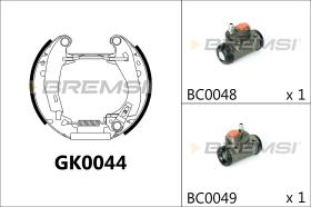 BREMSI GK0044 - KIT PREM. GANASCE - FAST SHOES KIT