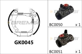 BREMSI GK0045 - KIT PREM. GANASCE - FAST SHOES KIT