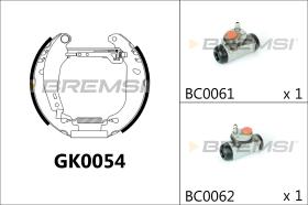 BREMSI GK0054 - KIT PREM. GANASCE - FAST SHOES KIT