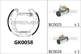 BREMSI GK0058 - KIT PREM. GANASCE - FAST SHOES KIT