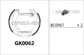 BREMSI GK0062 - KIT PREM. GANASCE - FAST SHOES KIT