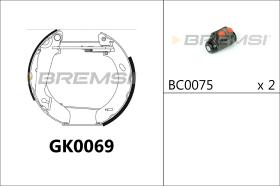 BREMSI GK0069 - KIT PREM. GANASCE - FAST SHOES KIT