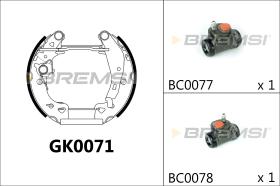 BREMSI GK0071 - KIT PREM. GANASCE - FAST SHOES KIT