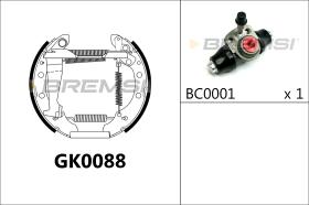 BREMSI GK0088 - KIT PREM. GANASCE - FAST SHOES KIT