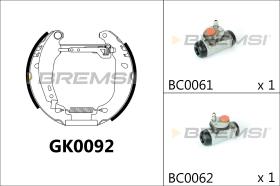 BREMSI GK0092 - KIT PREM. GANASCE - FAST SHOES KIT