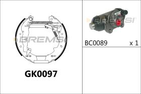 BREMSI GK0097 - KIT PREM. GANASCE - FAST SHOES KIT