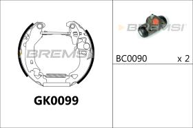 BREMSI GK0099 - KIT PREM. GANASCE - FAST SHOES KIT