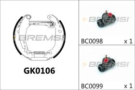BREMSI GK0106 - KIT PREM. GANASCE - FAST SHOES KIT
