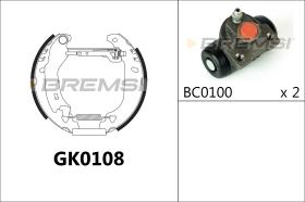 BREMSI GK0108 - KIT PREM. GANASCE - FAST SHOES KIT