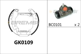 BREMSI GK0109 - KIT PREM. GANASCE - FAST SHOES KIT