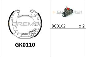 BREMSI GK0110 - KIT PREM. GANASCE - FAST SHOES KIT