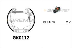 BREMSI GK0112 - KIT PREM. GANASCE - FAST SHOES KIT