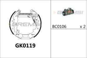 BREMSI GK0119 - KIT PREM. GANASCE - FAST SHOES KIT