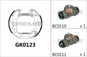 BREMSI GK0123 - KIT PREM. GANASCE - FAST SHOES KIT