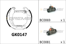 BREMSI GK0147 - KIT PREM. GANASCE - FAST SHOES KIT