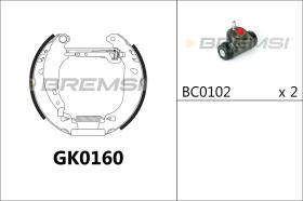 BREMSI GK0160 - KIT PREM. GANASCE - FAST SHOES KIT