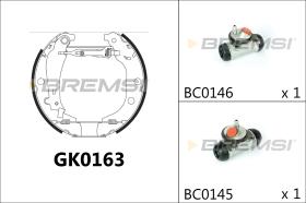 BREMSI GK0163 - KIT PREM. GANASCE - FAST SHOES KIT