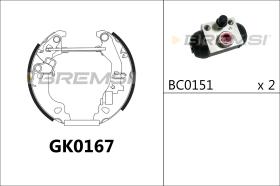 BREMSI GK0167 - KIT PREM. GANASCE - FAST SHOES KIT