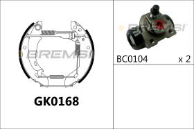 BREMSI GK0168 - KIT PREM. GANASCE - FAST SHOES KIT