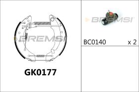 BREMSI GK0177 - KIT PREM. GANASCE - FAST SHOES KIT