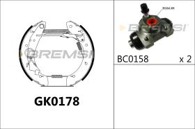 BREMSI GK0178 - KIT PREM. GANASCE - FAST SHOES KIT