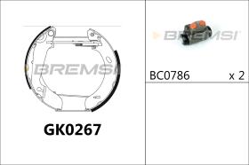 BREMSI GK0267 - KIT PREM. GANASCE - FAST SHOES KIT