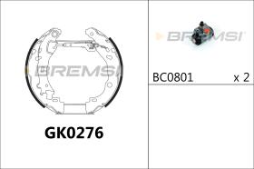 BREMSI GK0276 - KIT PREM. GANASCE - FAST SHOES KIT
