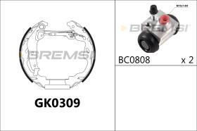 BREMSI GK0309 - KIT PREM. GANASCE - FAST SHOES KIT