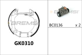 BREMSI GK0310 - KIT PREM. GANASCE - FAST SHOES KIT