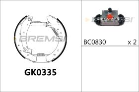 BREMSI GK0335 - KIT PREM. GANASCE - FAST SHOES KIT