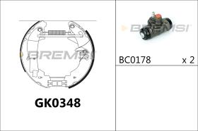 BREMSI GK0348 - KIT PREM. GANASCE - FAST SHOES KIT
