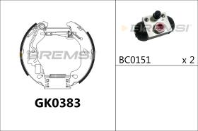 BREMSI GK0383 - KIT PREM. GANASCE - FAST SHOES KIT
