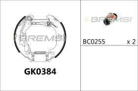 BREMSI GK0384 - KIT PREM. GANASCE - FAST SHOES KIT