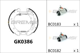 BREMSI GK0386 - KIT PREM. GANASCE - FAST SHOES KIT