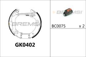 BREMSI GK0402 - KIT PREM. GANASCE - FAST SHOES KIT