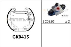 BREMSI GK0415 - KIT PREM. GANASCE - FAST SHOES KIT