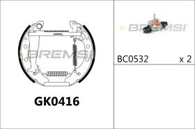 BREMSI GK0416 - KIT PREM. GANASCE - FAST SHOES KIT