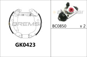 BREMSI GK0423 - KIT PREM. GANASCE - FAST SHOES KIT