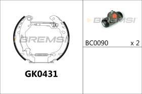 BREMSI GK0431 - KIT PREM. GANASCE - FAST SHOES KIT