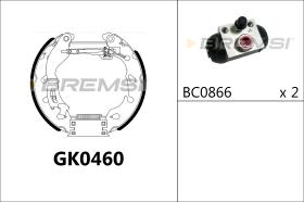 BREMSI GK0460 - KIT PREM. GANASCE - FAST SHOES KIT