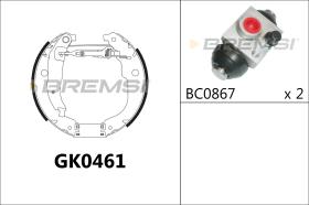 BREMSI GK0461 - KIT PREM. GANASCE - FAST SHOES KIT