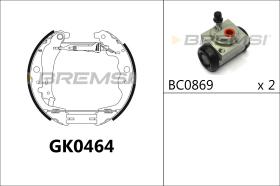 BREMSI GK0464 - KIT PREM. GANASCE - FAST SHOES KIT