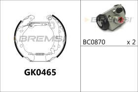 BREMSI GK0465 - KIT PREM. GANASCE - FAST SHOES KIT