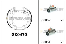 BREMSI GK0470 - KIT PREM. GANASCE - FAST SHOES KIT