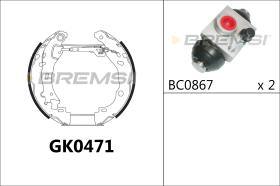 BREMSI GK0471 - KIT PREM. GANASCE - FAST SHOES KIT