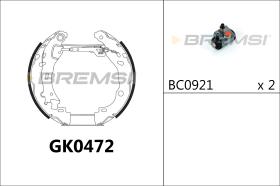 BREMSI GK0472 - KIT PREM. GANASCE - FAST SHOES KIT