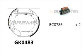 BREMSI GK0483 - KIT PREM. GANASCE - FAST SHOES KIT