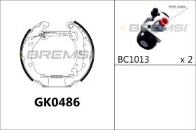 BREMSI GK0486 - KIT PREM. GANASCE - FAST SHOES KIT